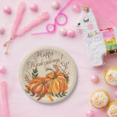 Erntedank Pumpkins Pappteller (Party)