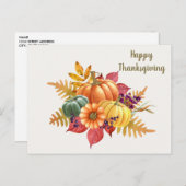 Erntedank Pumpkins Postcard Postkarte (Vorne/Hinten)