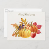 Erntedank Pumpkins Postcard Postkarte (Vorne/Hinten)