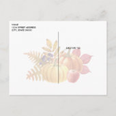 Erntedank Pumpkins Postcard Postkarte (Rückseite)