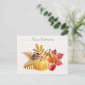 Erntedank Pumpkins Postcard Postkarte (Stehend Vorderseite)