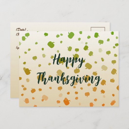 Erntedank Pumpkins Postcard Postkarte (Vorne/Hinten)