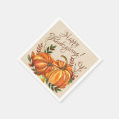 Erntedank Pumpkins Serviette (Ecke)