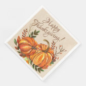Erntedank Pumpkins Serviette (Ecke)