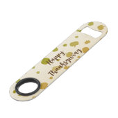 Erntedank Pumpkins Speed Flaschenöffner (Vorderseite Schrägansicht)