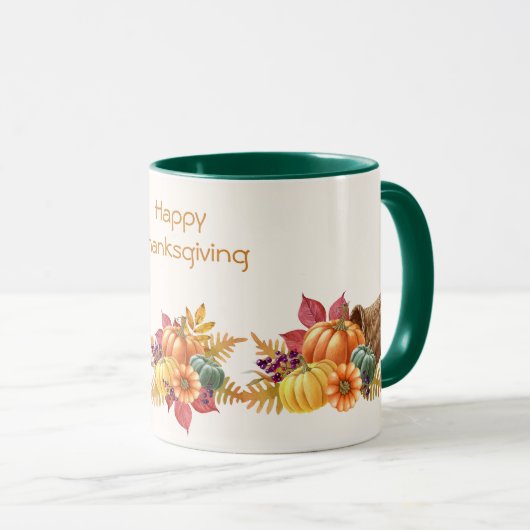 Erntedank Pumpkins Tasse (VorderseiteRechts)