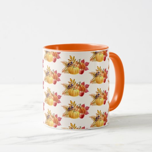 Erntedank Pumpkins Tasse (VorderseiteRechts)