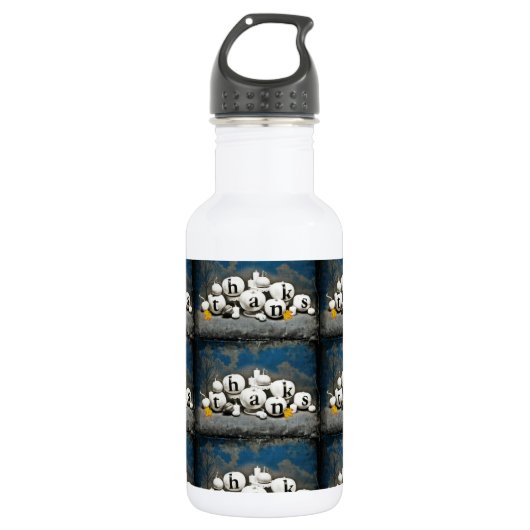 Erntedank Pumpkins Trinkflasche (Vorderseite)