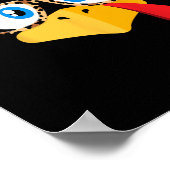 Erntedank Putengesicht Leopardenopardenbrille Poster (Ecke)