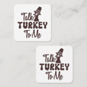 Erntedank Quadratische Visitenkarte (Vorne/Hinten)