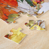 Erntedank Rag Doll unter der Herbsternte Szene Puzzle (Seite)