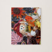 Erntedank Rag Doll unter der Herbsternte Szene Puzzle (Vertikal)