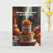 Erntedank Rainbow Delight Geburtstag Karte (Gelbe Blume)