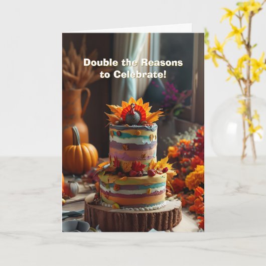 Erntedank Rainbow Delight Geburtstag Karte (Gelbe Blume)