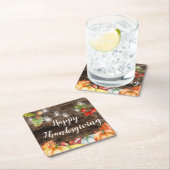 Erntedank Rechteckiger Pappuntersetzer (Vor Ort)