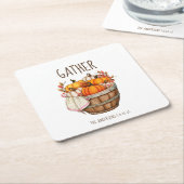 Erntedank Rechteckiger Pappuntersetzer (angewinkelt)