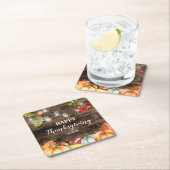 Erntedank Rechteckiger Pappuntersetzer (Vor Ort)