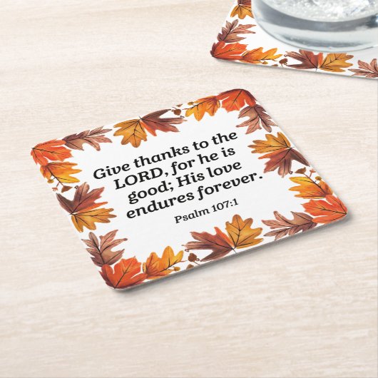 Erntedank Rechteckiger Pappuntersetzer (angewinkelt)