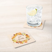 Erntedank Rechteckiger Pappuntersetzer (Vor Ort)