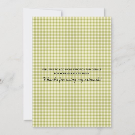 Erntedank Reittiere Einladung (Rückseite)