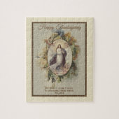Erntedank-religiöse gesegnete Jungfrau Mary Puzzle (Vertikal)