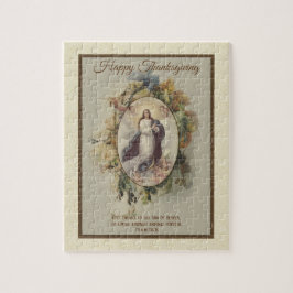 Erntedank-religiöse gesegnete Jungfrau Mary Puzzle