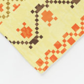 Erntedank: Retro bestickte Kartendesign. Fleecedecke (Ecke)