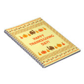 Erntedank: Retro bestickte Kartendesign. Notizblock (Rechte Seite)