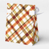 Erntedank Retro Kariert Geschenkschachtel (Rückseite)