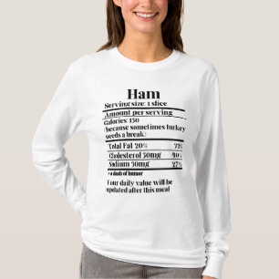 Erntedank Rezept Ham Nutrition Fakten.w T-Shirt