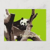 Erntedank Riesenpanda Postkarte (Vorderseite)