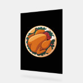 Erntedank Roast Türkei - Festliches Feiertagsfest Acrylschild (Winkel)