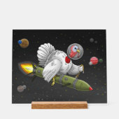 Erntedank Rocket Türkei Acrylschild (Vorderseite)