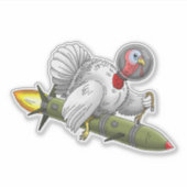 Erntedank Rocket Türkei Aufkleber (Vorderseite)