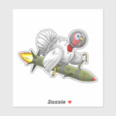 Erntedank Rocket Türkei Aufkleber (Blatt)