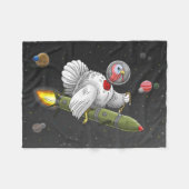 Erntedank Rocket Türkei Fleecedecke (Vorderseite (Horizontal))