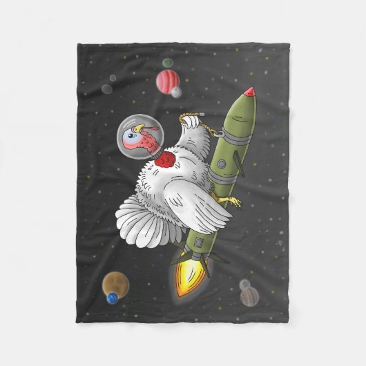 Erntedank Rocket Türkei Fleecedecke (Vorderseite)