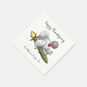 Erntedank Rocket Türkei Serviette (Ecke)