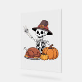 Erntedank Röntgen Skeleton Funny Rock Hand Fall L Acrylschild (Winkel)