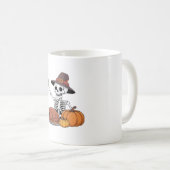Erntedank Röntgen Skeleton Funny Rock Hand Fall L Kaffeetasse (VorderseiteRechts)
