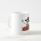 Erntedank Röntgen Skeleton Funny Rock Hand Fall L Kaffeetasse (Vorderseite Links)