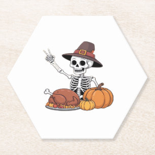 Erntedank Röntgen Skeleton Funny Rock Hand Fall L Untersetzer