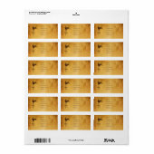 Erntedank Rooster Adressaufkleber (Vorne)