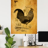 Erntedank Rooster Poster (Heimbüro)