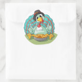 Erntedank Runder Aufkleber (Tasche)