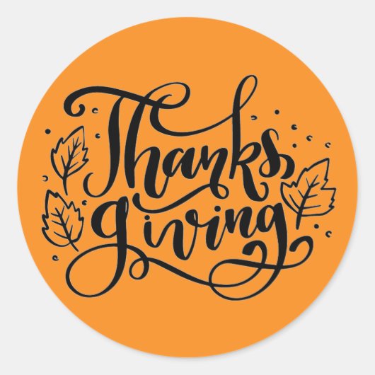 Erntedank Runder Aufkleber (Vorderseite)