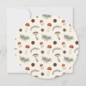 Erntedank Rustikale Holzschnitzereien Einladung (Rückseite)