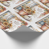 Erntedank, rustikaler Erntedank, Fall, Geschenkpapier (Ecke)