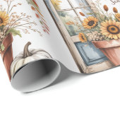 Erntedank, rustikaler Erntedank, Fall, Geschenkpapier (Rolleneckpunkt)