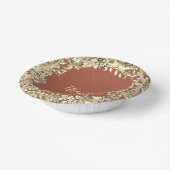 Erntedank Rustikaler Wald Tierfall Kupfer Pappteller (Gewinkelt)